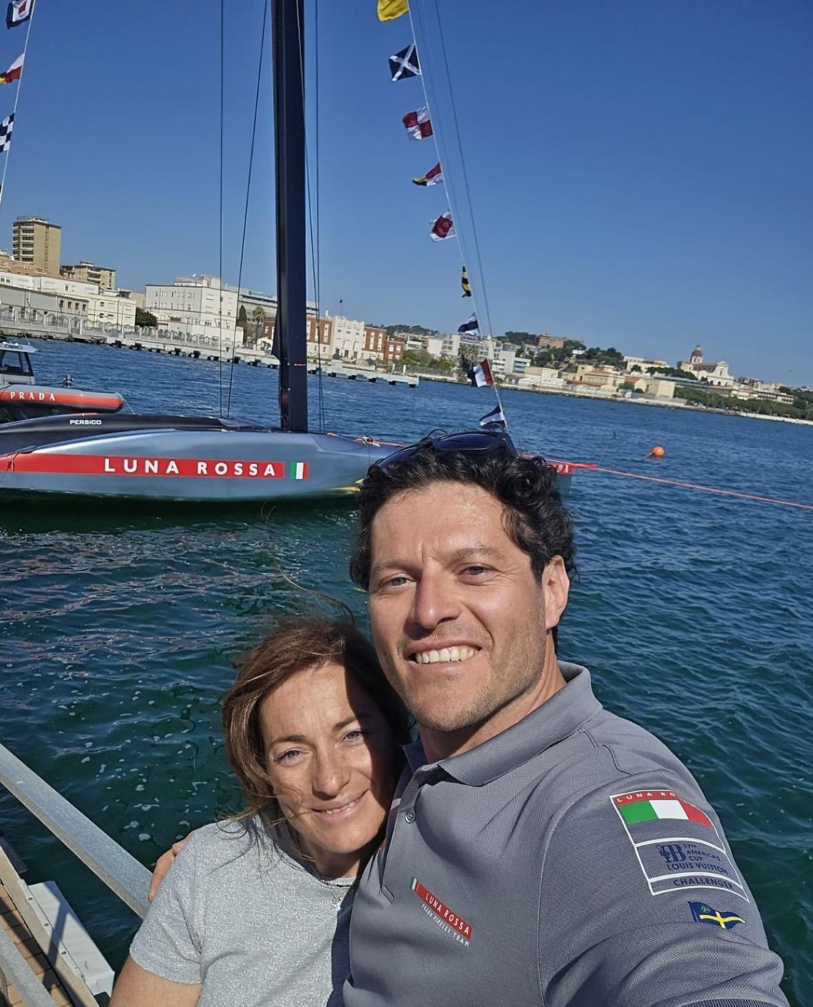 Varato il nuovo AC75 di Luna Rossa con a bordo Romano Battisti