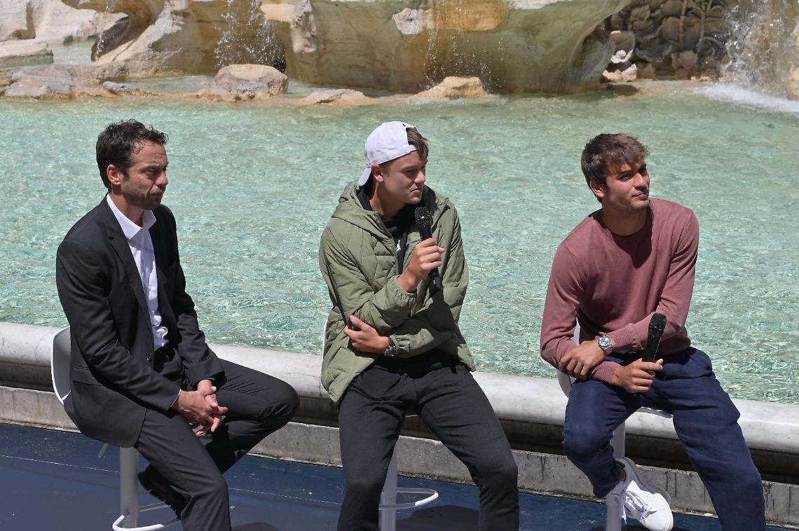 Paolo Lorenzi, Holger Rune e Flavio Cobolli