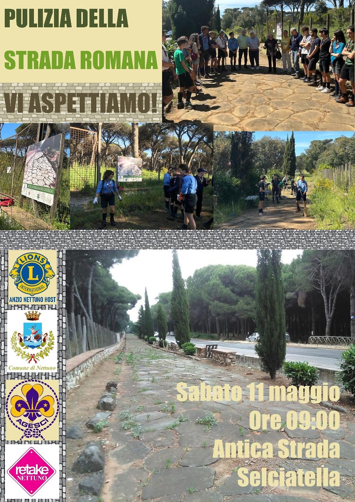 Pulizia della Strada Romana