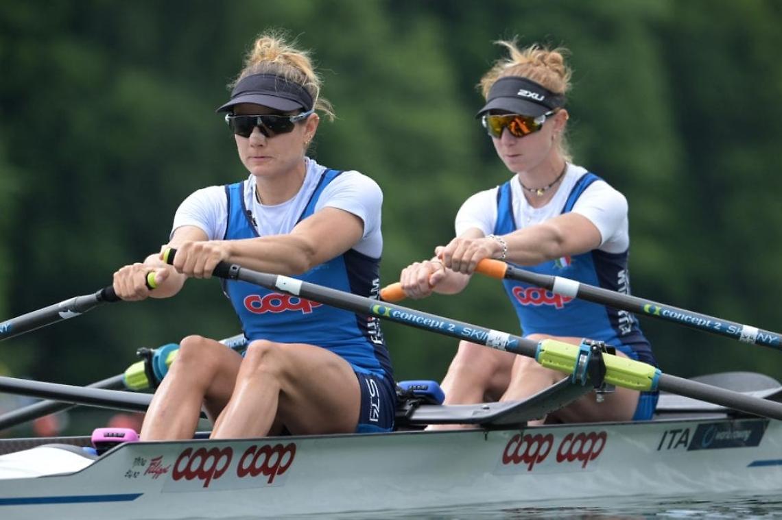 Federica Cesarini e Valentina Rodini in azione
