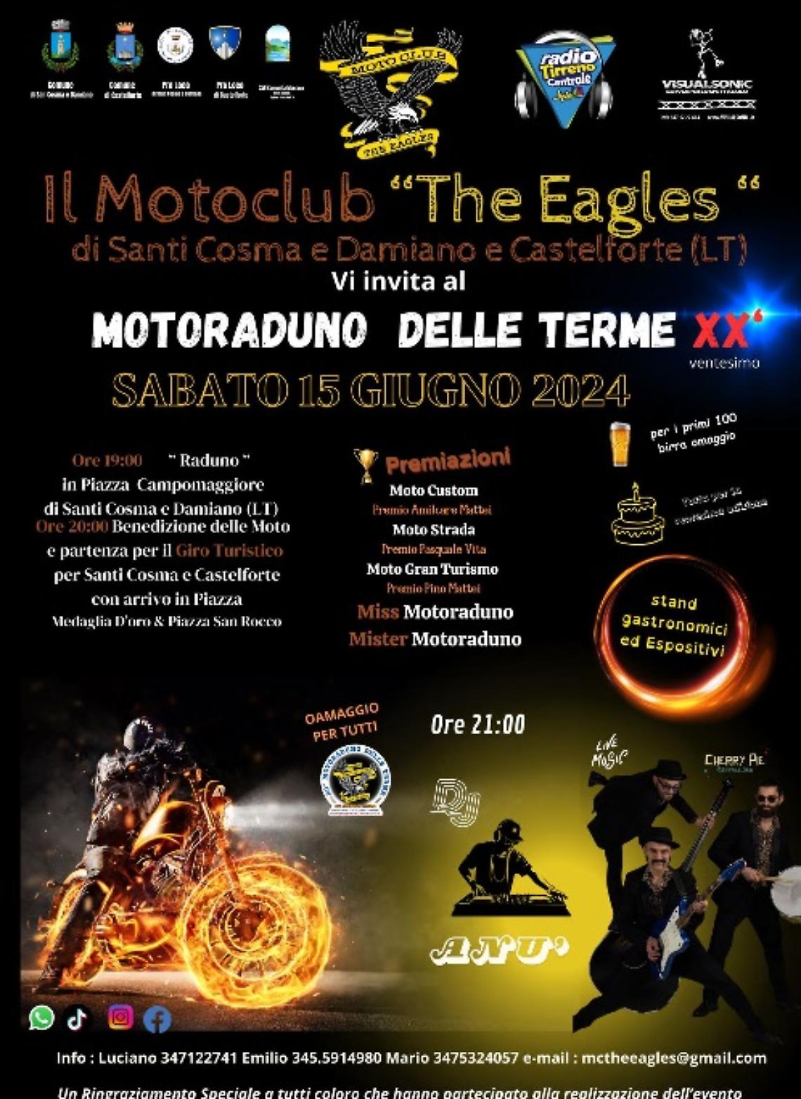 Tutto pronto per il Motoraduno delle Terme