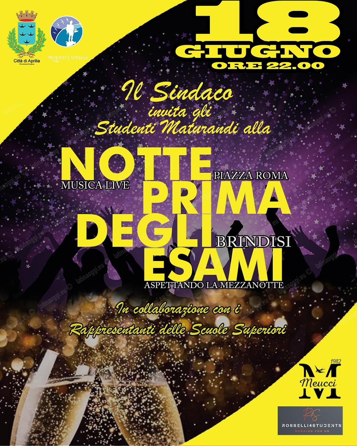 Studenti in piazza per la "Notte prima degli esami"