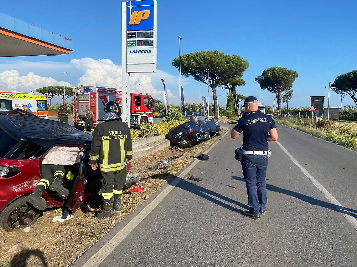 Incidente alle porte di Aprilia, due ragazzini soccorsi dall’elicottero