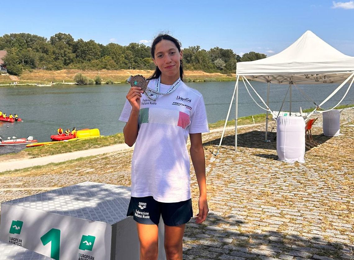 Bronzo europeo per l'apriliana Giulia Bagaglini nella staffetta 4X1250