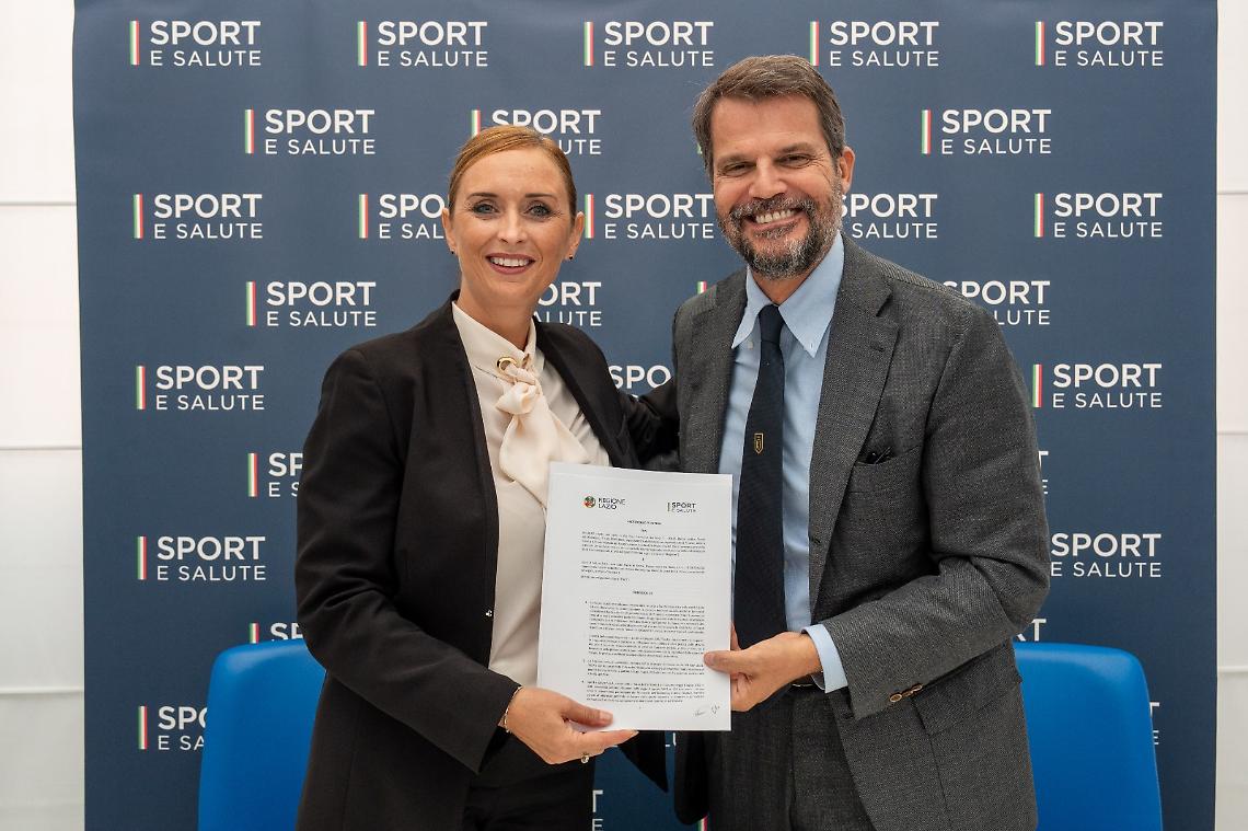 Prevenzione sanitaria e benessere: il protoccolo tra Sport e Salute e Regione Lazio