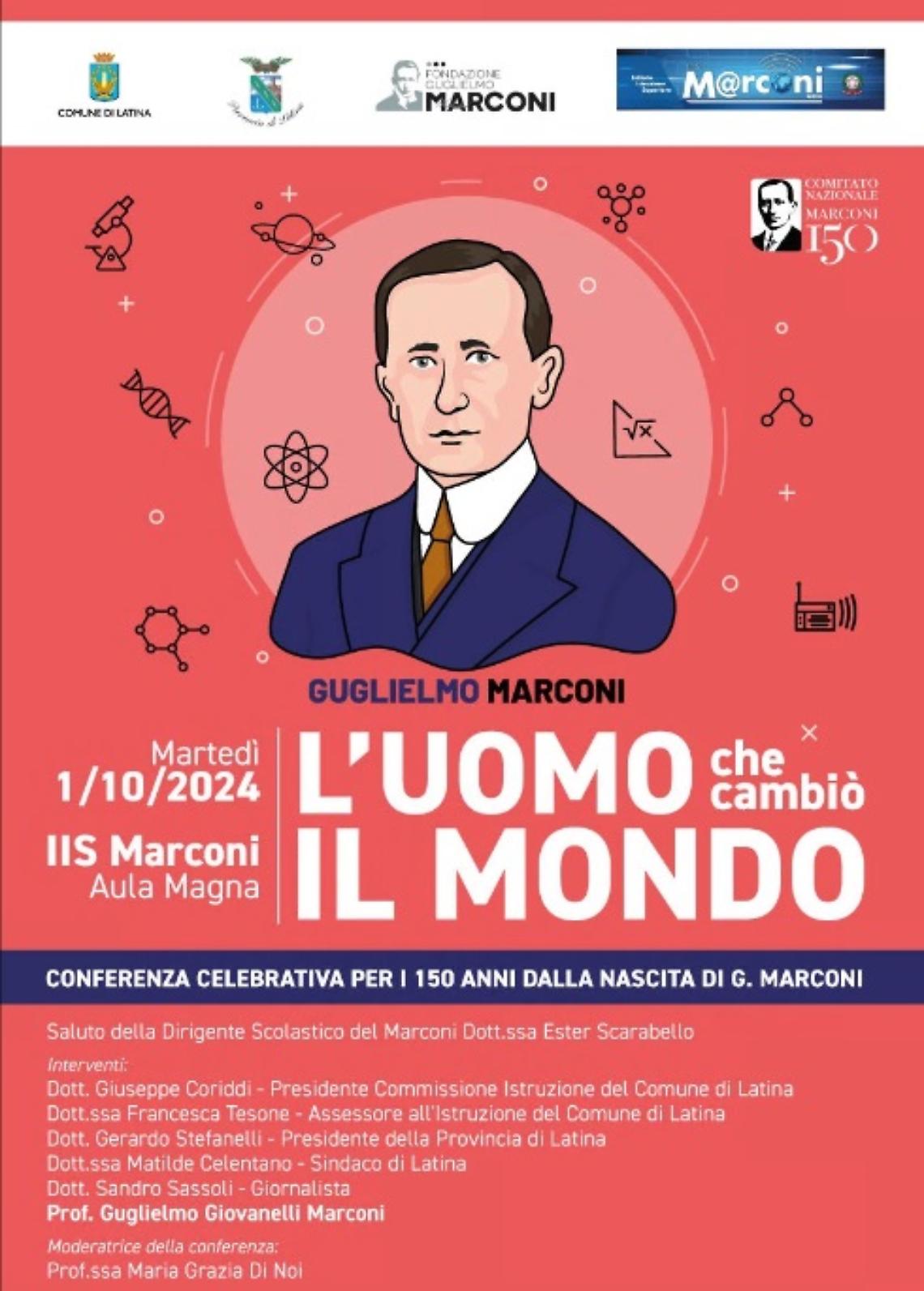 Un ospite illustre per i 150 anni di Marconi