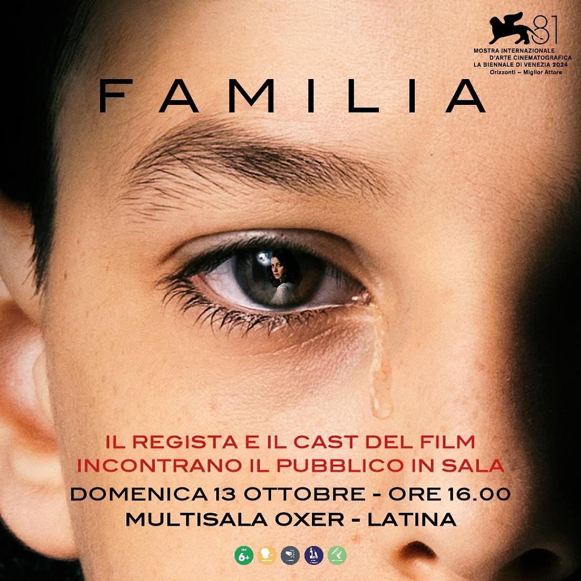 "Familia", proiezione speciale all'Oxer col regista e il cast del film