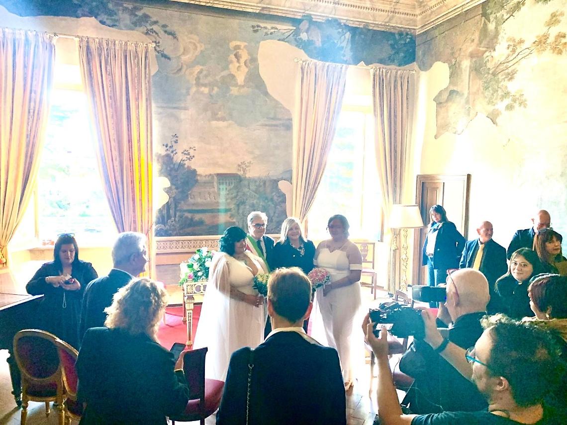 Cisterna, la prima unione civile: il «sì» di Galdys e Valerie 