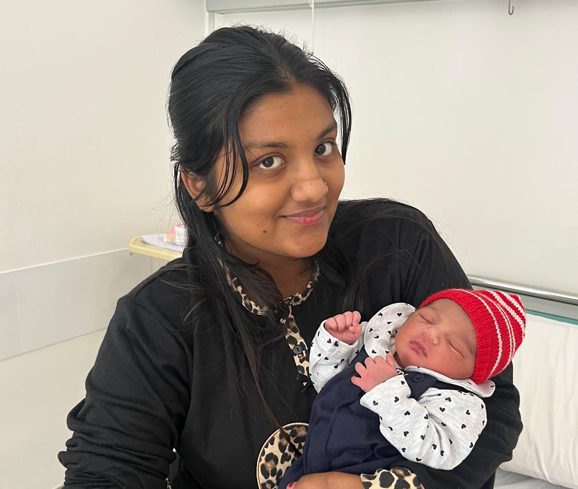 La prima nata del 2025 a Latina è Kaur Naaz: il parto al Goretti di Latina