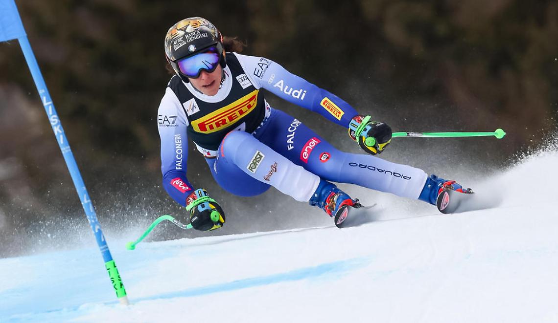 Brignone sesta a Kronplatz nel gigante del rientro: vittoria a Scheib, Shiffrin resta leader