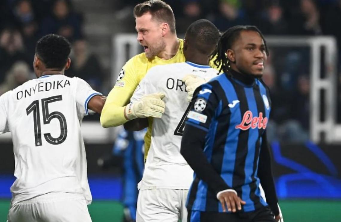 Il Bruges gioca un grandissimo primo tempo: 3-1 e Atalanta eliminata