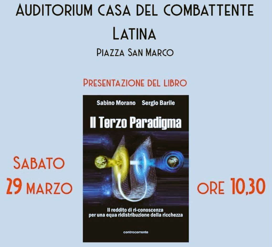 A Latina la presentazione del libro "Il terzo paradigma"