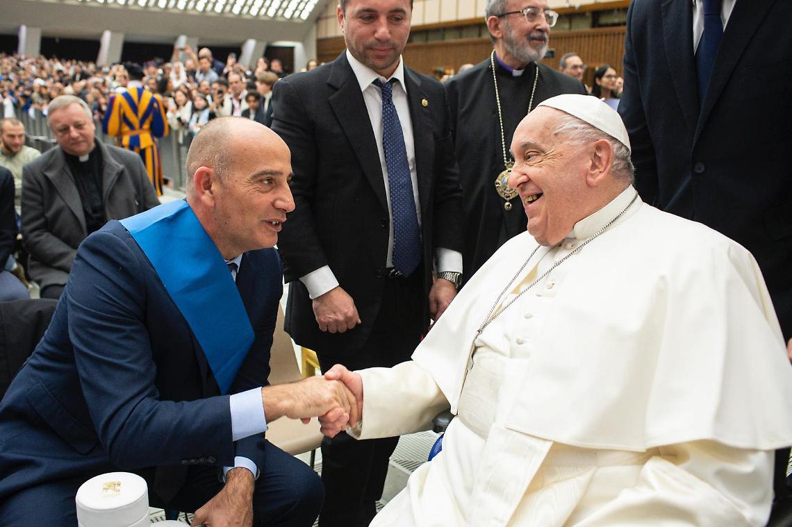 Papa Francesco, quell'udienza della Provincia e la chiamata alla famiglia di una vittima di Covid