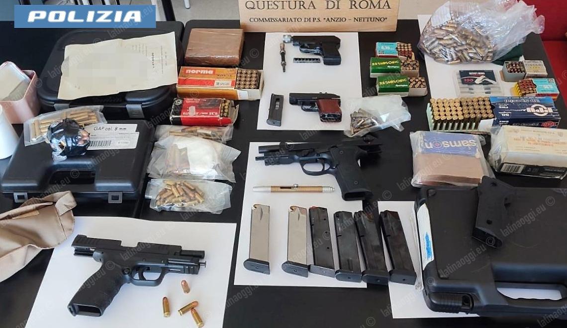 Armi e munizioni in casa ad Aprilia, patteggia la pena