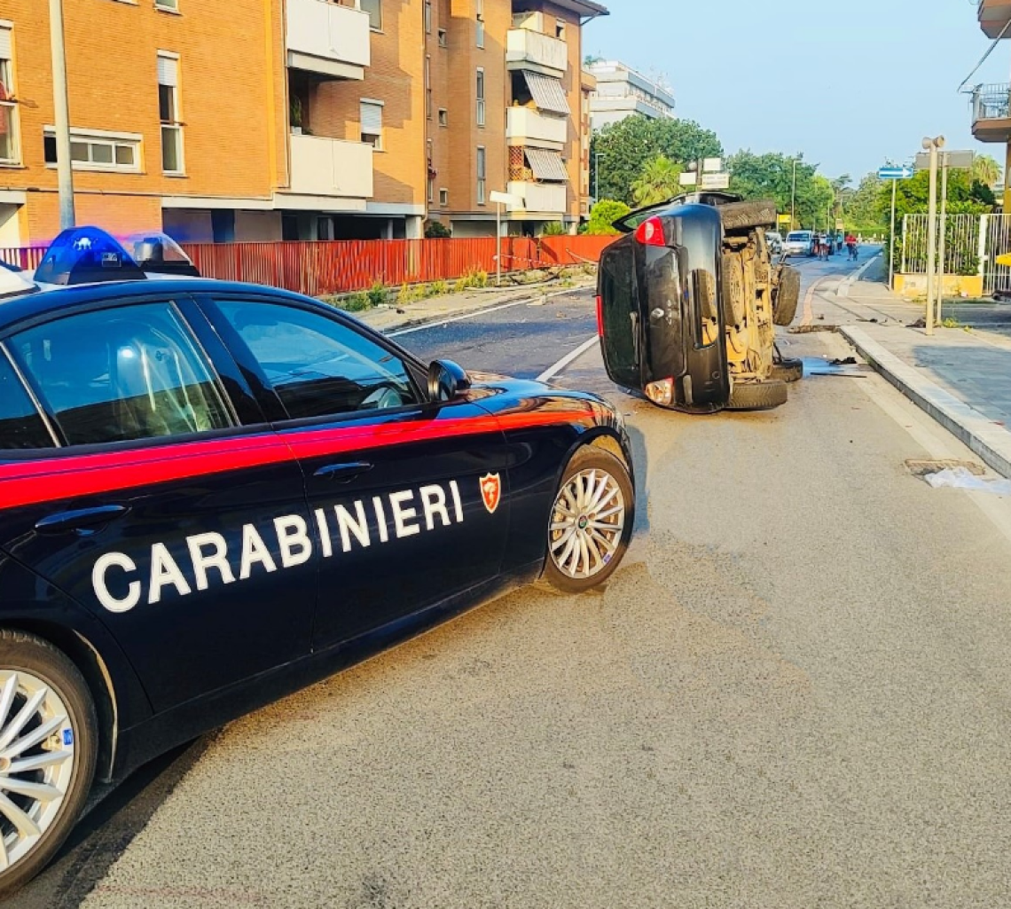 Terracina, si schianta in auto e rifiuta i test: denunciato un 28enne