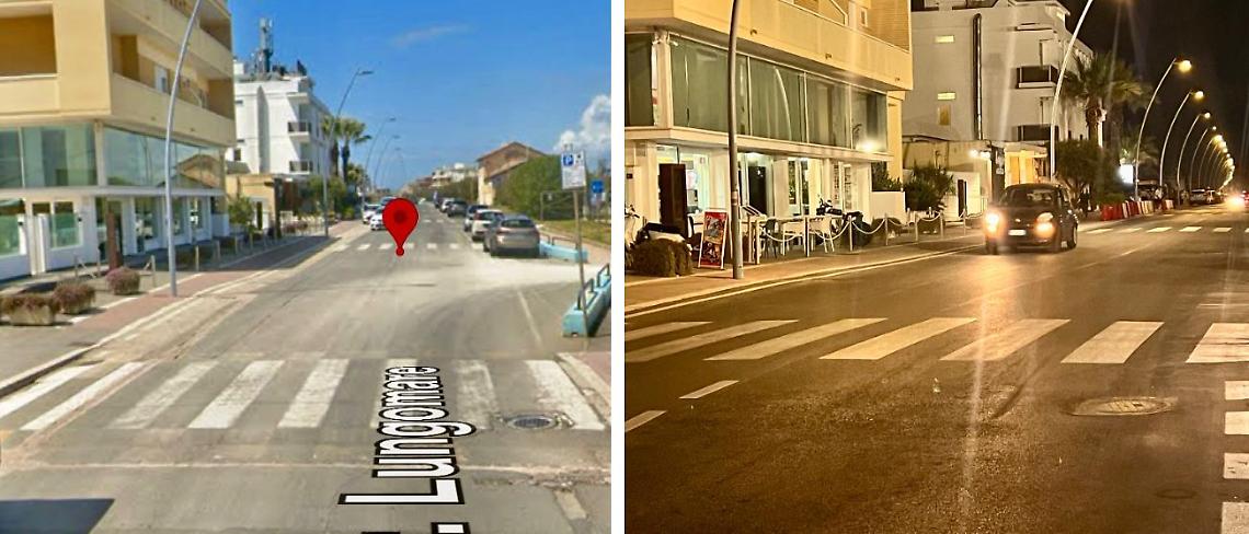 Lungomare, spariti i dossi pedonali: Lbc interroga il Comune
