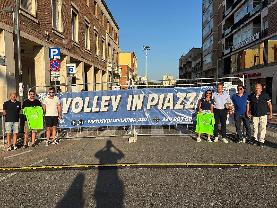 Volley in Piazza, ora il cuore di Latina pulsa di sport