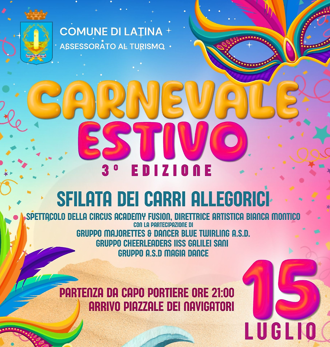 Carnevale Estivo sul lungomare: Latina si accende di colori, musica e sorrisi