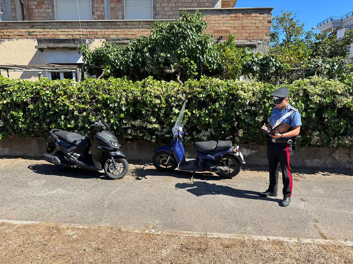 Sabaudia, recuperati motociclo e ciclomotore rubati: indagini in corso