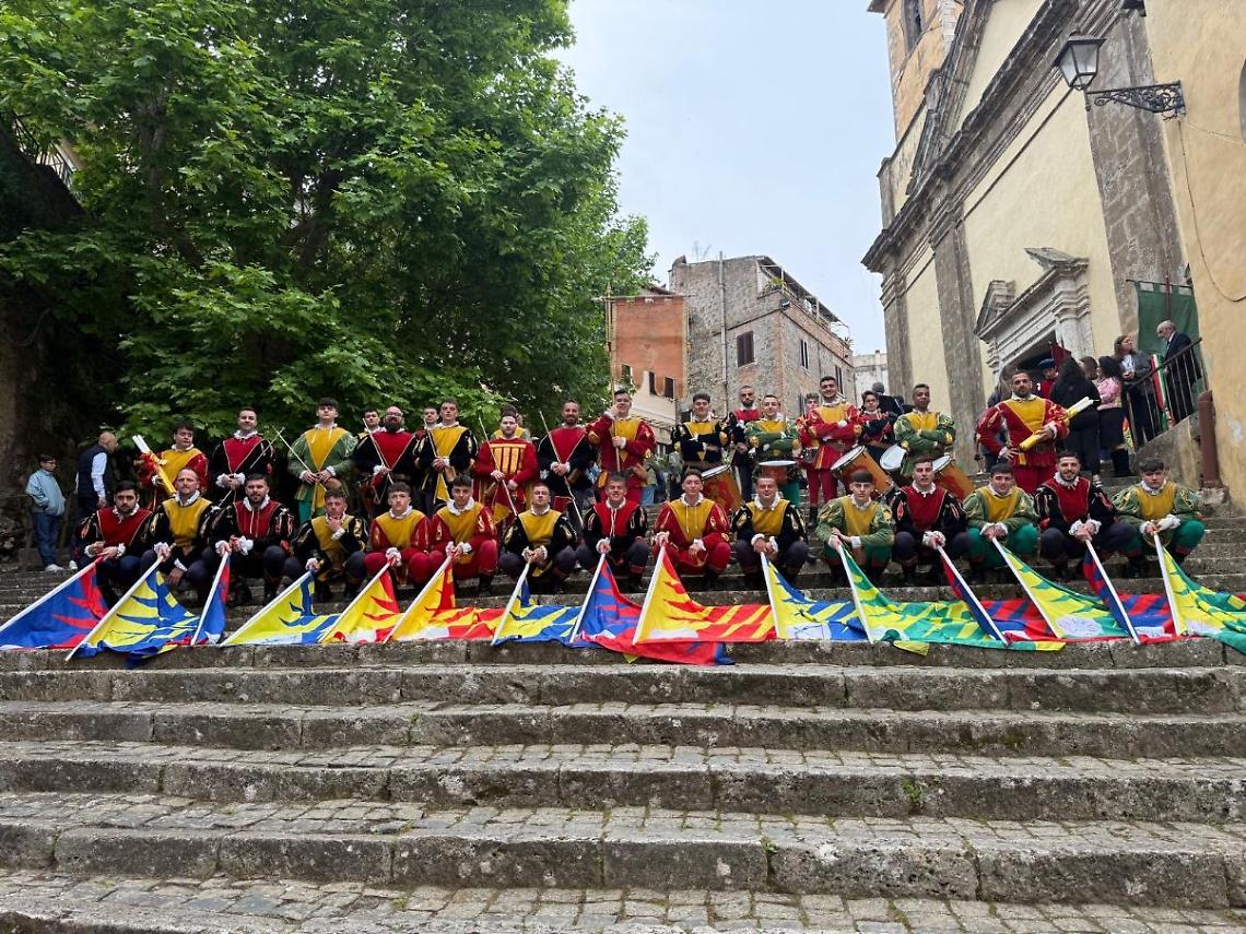Gli Sbandieratori del Leone Rampante di Cori al Festival Mondiale del Folklore Etnos Gorizia 