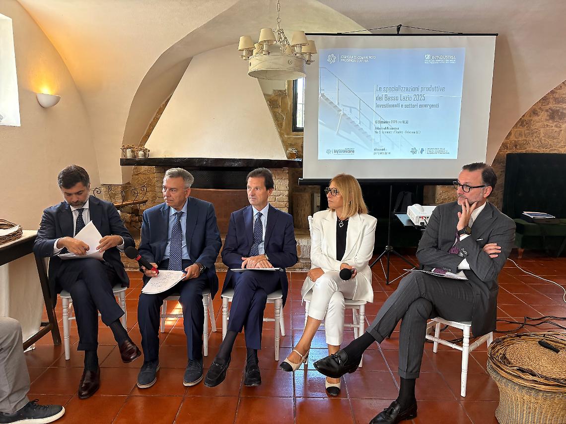 Imprese, Unindustria: studio sul Basso Lazio fondamentale per la crescita regionale