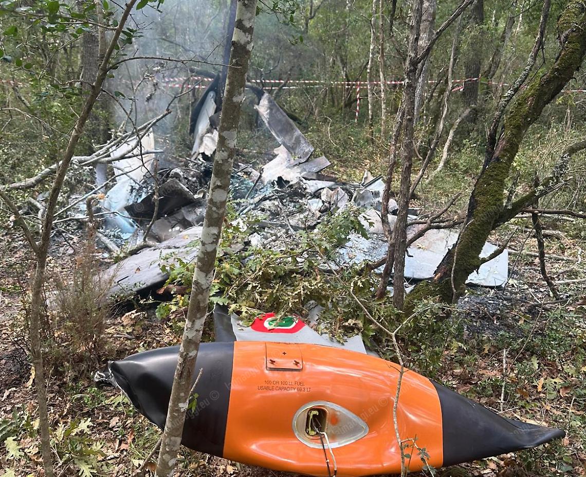 Una testimone ha visto precipitare l'aereo in verticale sul bosco