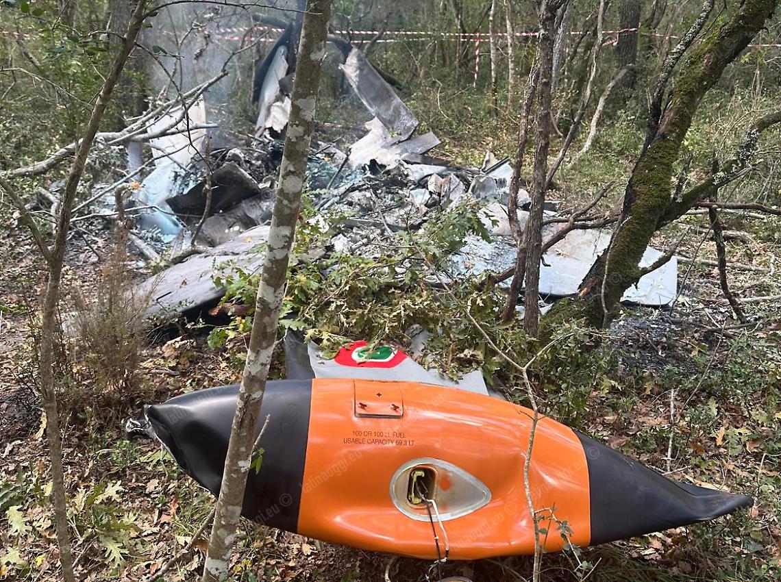 Analisi sul relitto dell'aereo militare precipitato a Sabaudia