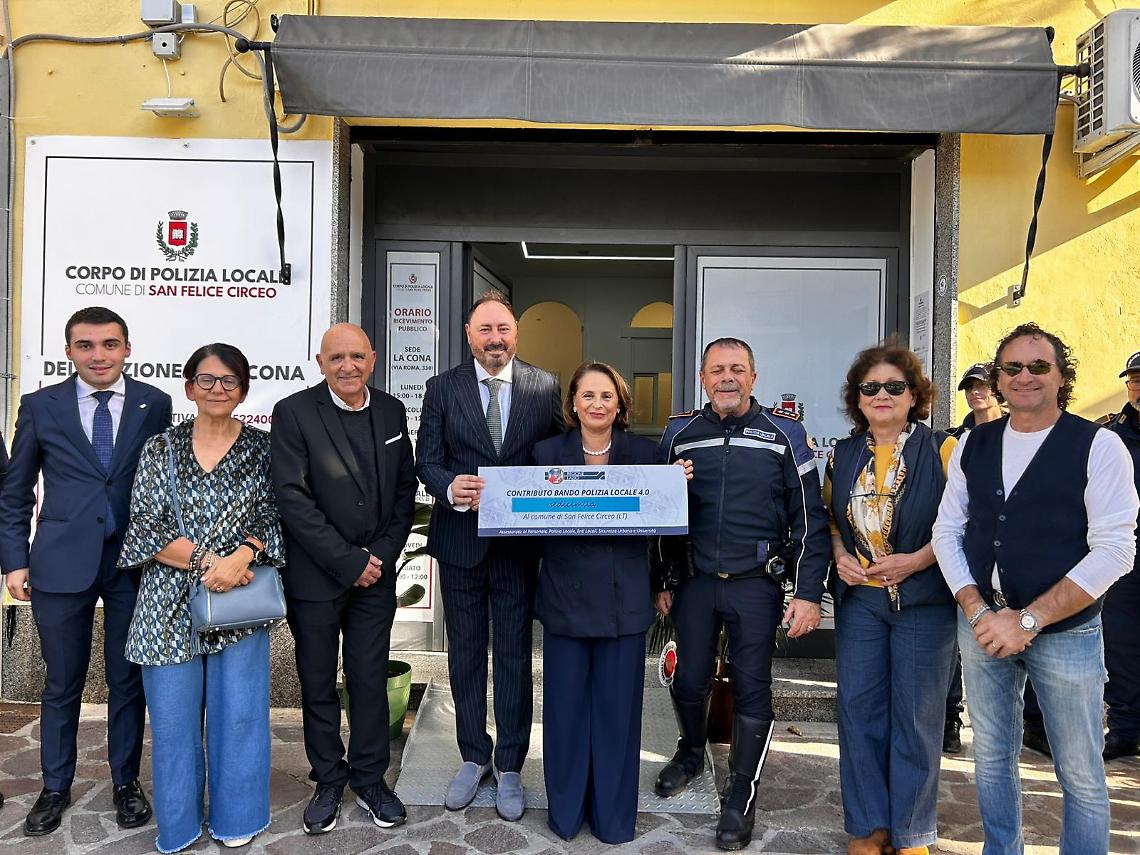 L'assessore Regimenti in visita alla nuova sede distaccata della Polizia Locale di San Felice Circeo