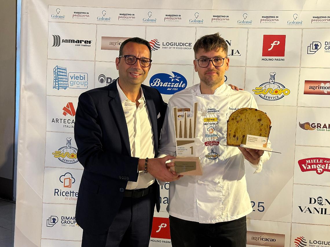 Mastro Panettone d'elite, trionfa l'apriliano Riccardo Manduca