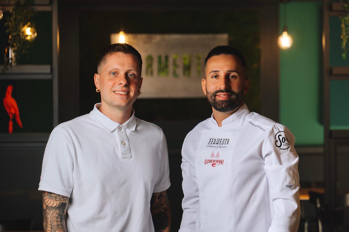 Massimo Gazzi e Federico Visinoni, titolari della pizzeria Fermento di Aprilia