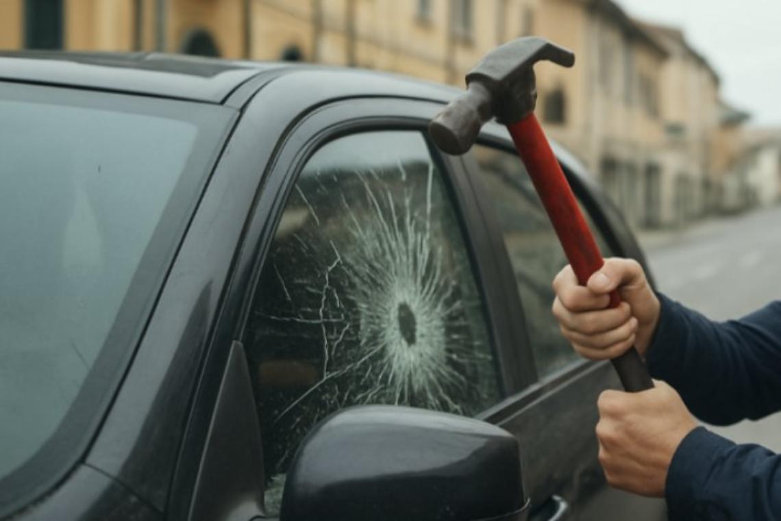 Prende a martellate l'auto di un dirigente milanese pensando fosse l'amante della moglie