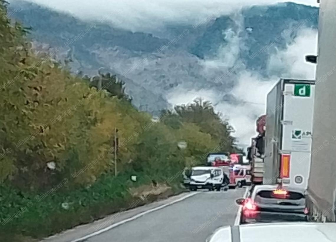 Brutto incidente stradale sulla Monti Lepini