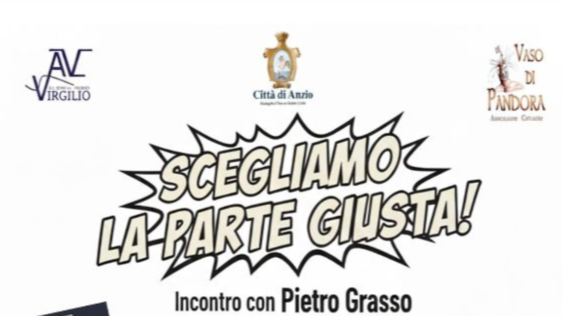 Pietro Grasso incontra gli studenti del Virgilio per presentare la graphic novel “Da che parte stai?”