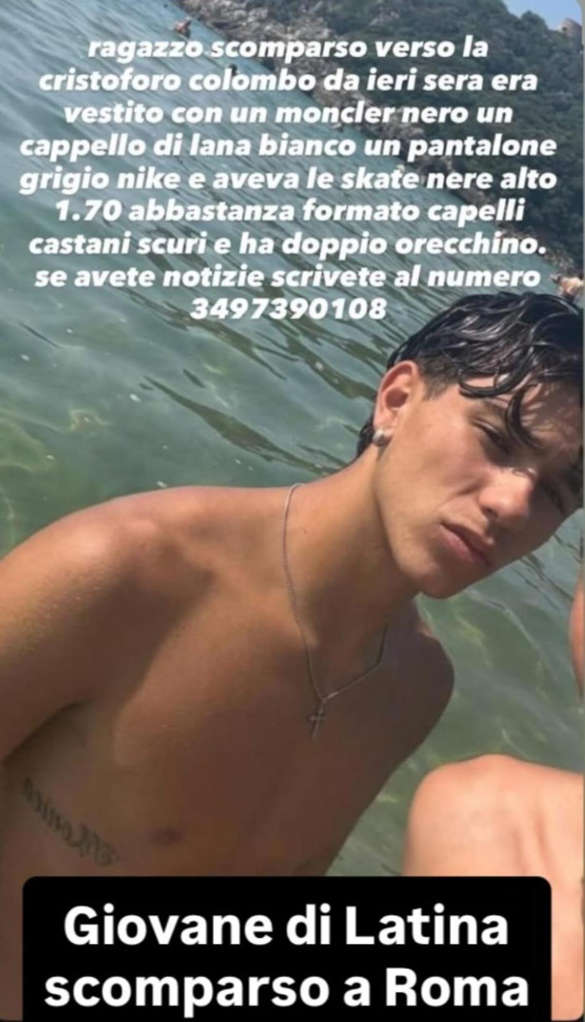 Sedicenne va a Roma e svanisce nel nulla, diramate le ricerche di Riccardo Segala