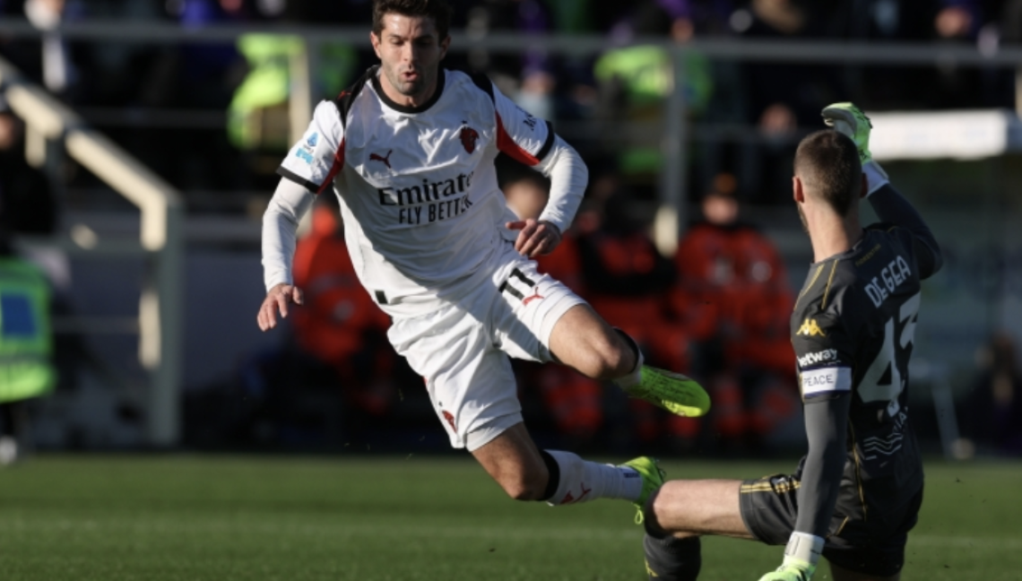 La Fiorentina mette paura al Milan: traversa e gran parata di Maignan nel recupero