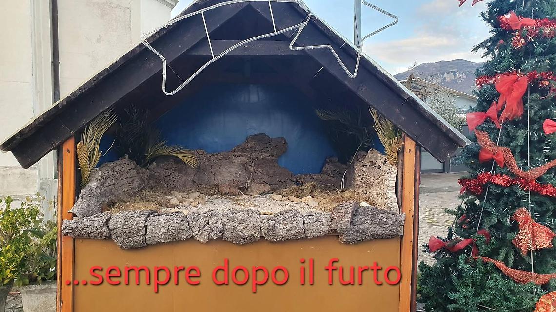 Profanato il presepe della chiesa di Doganella 