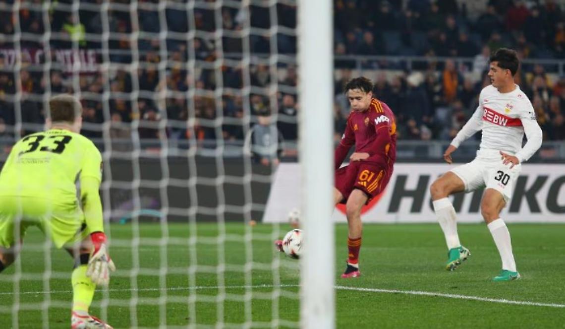 Doppio Pisilli e la Roma supera 2-0 lo Stoccarda
