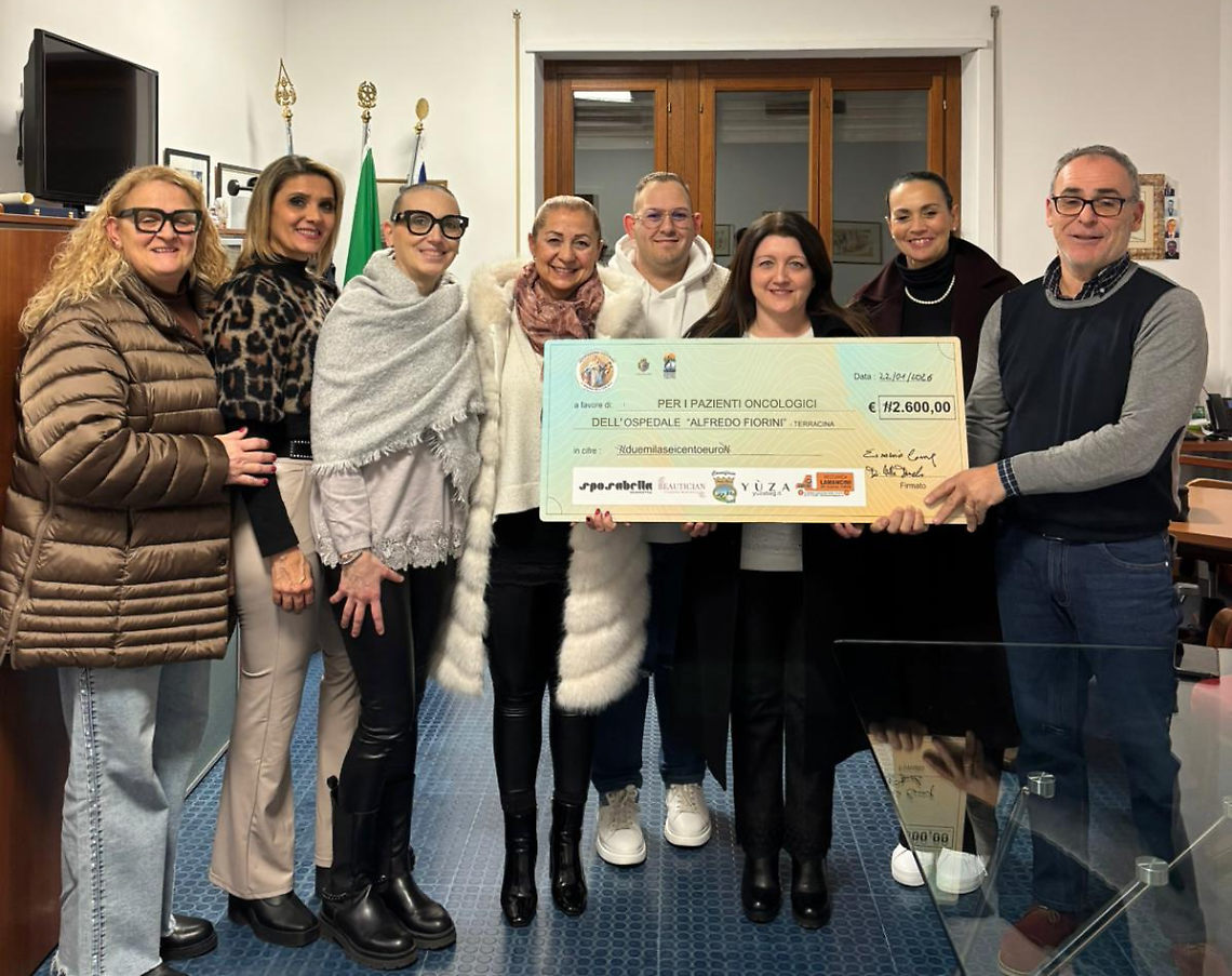 &ldquo;Rinascita&rdquo;, prevenzione e solidariet&agrave;: donati 2.600 euro all&rsquo;oncologia di Terracina