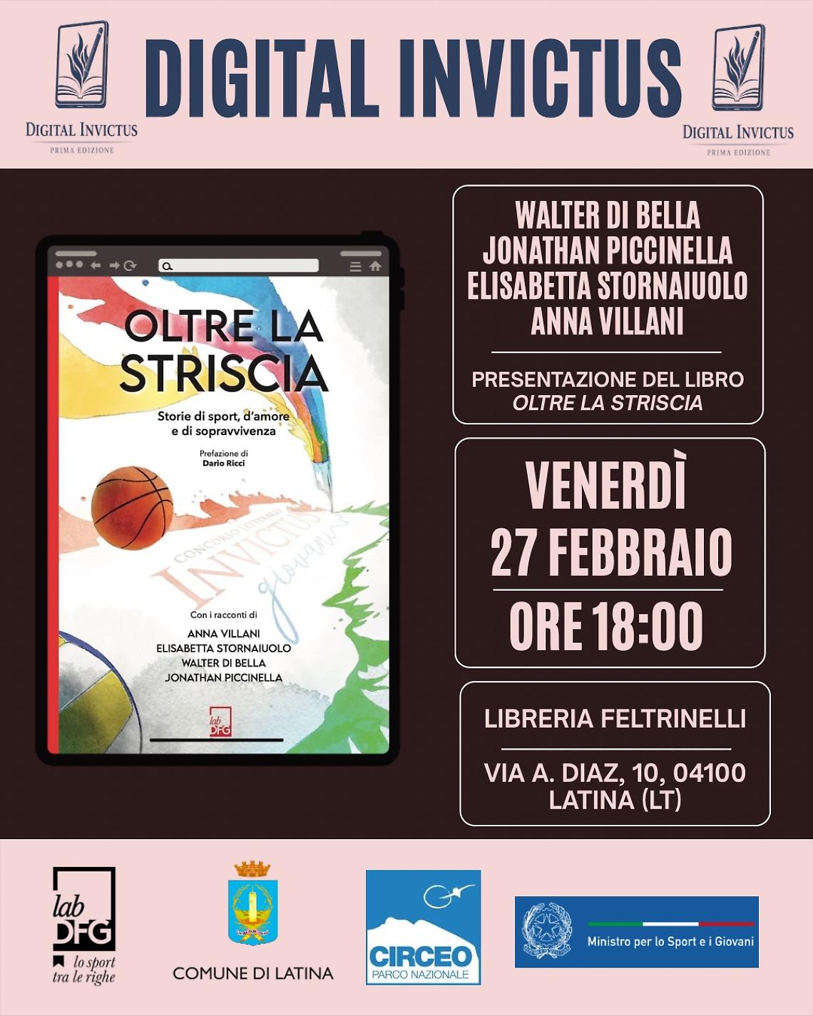 &ldquo;Oltre la Striscia&rdquo;, alla Feltrinelli il secondo appuntamento del premio Digital Invictus