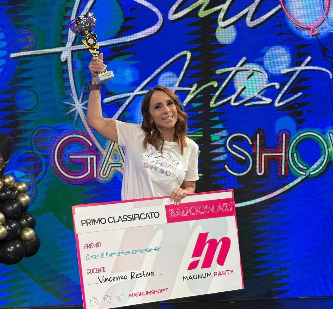 Latina, talento e creativit&agrave;: Barbara Malori vince il Balloon Artist Game Show