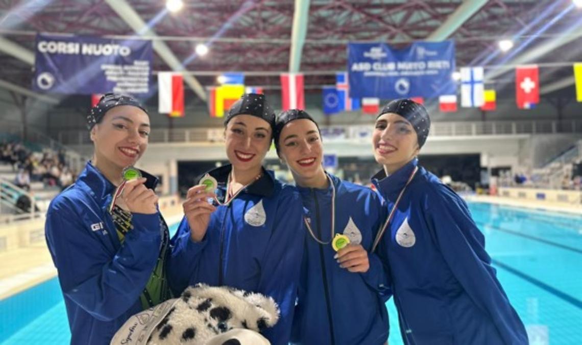Aquaria, un&rsquo;onda inarrestabile: pioggia di medaglie tra Roma e Rieti