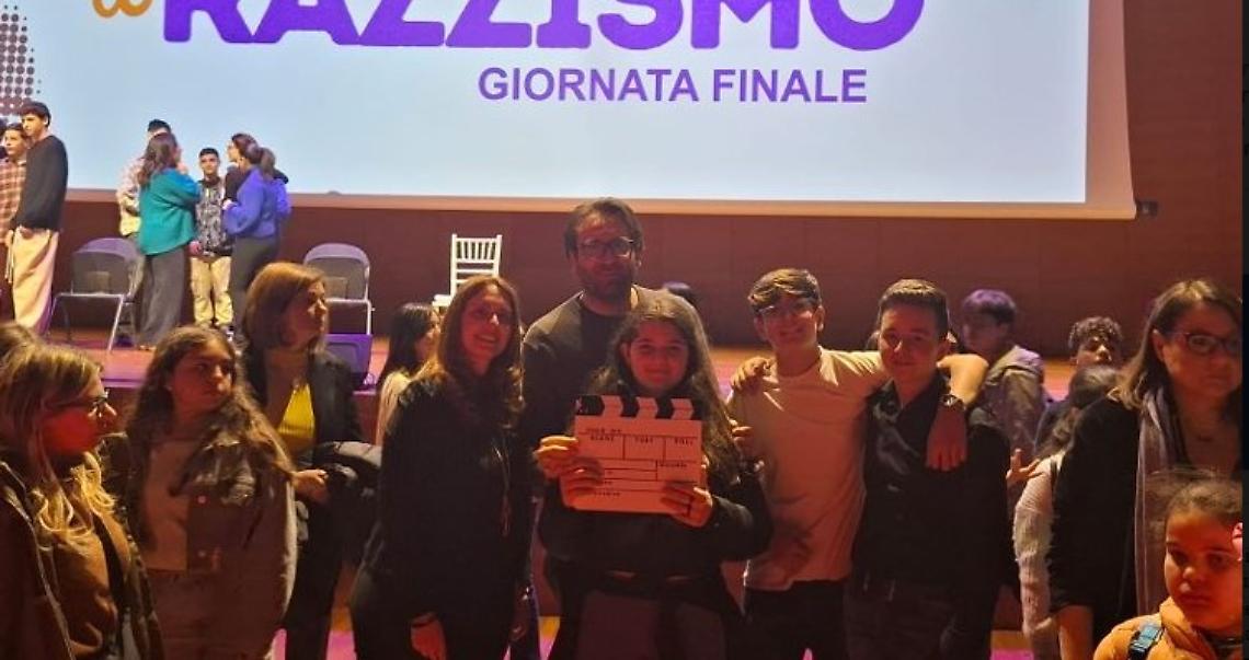 Gli alunni dell&rsquo;IC Anzio Valla Nuvola per la premiazione di &ldquo;Scuole contro il razzismo&rdquo;