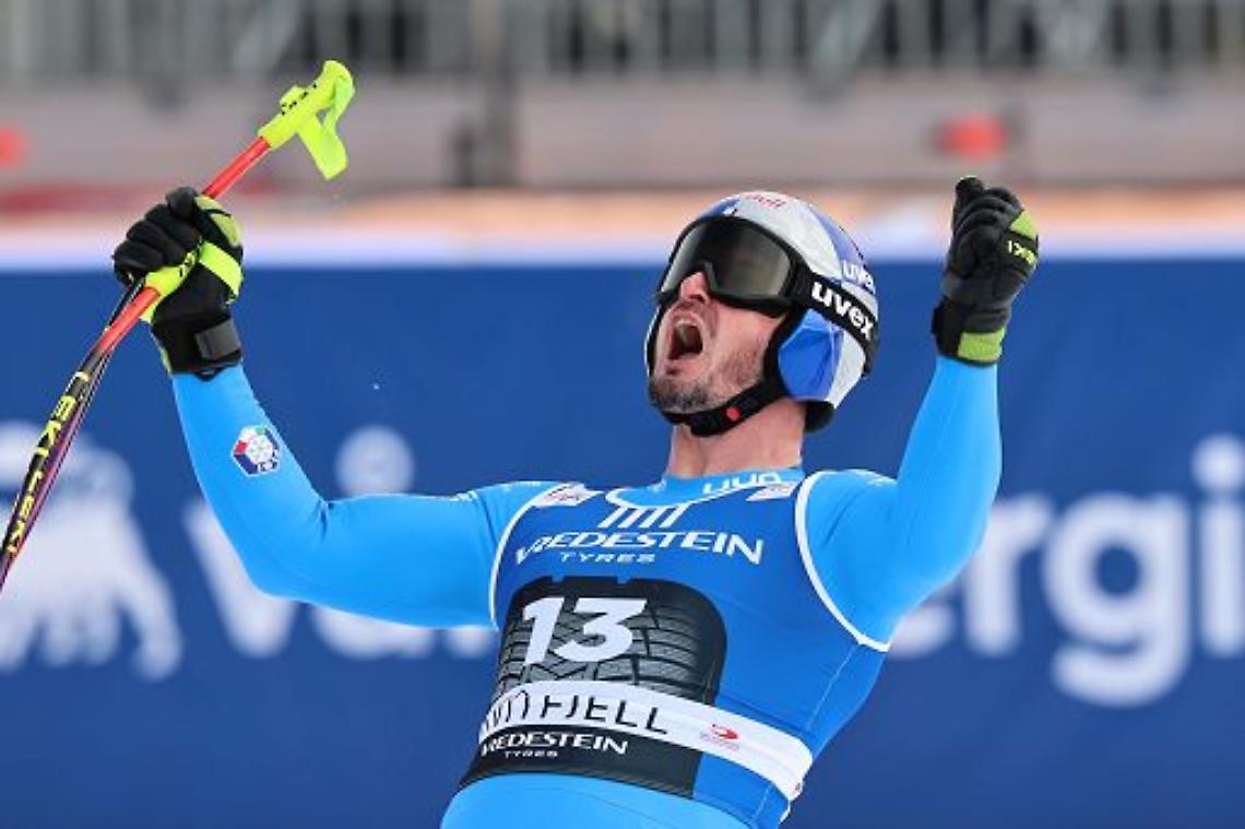 Dominik Paris concede il bis dopo la discesa vince il SuperG