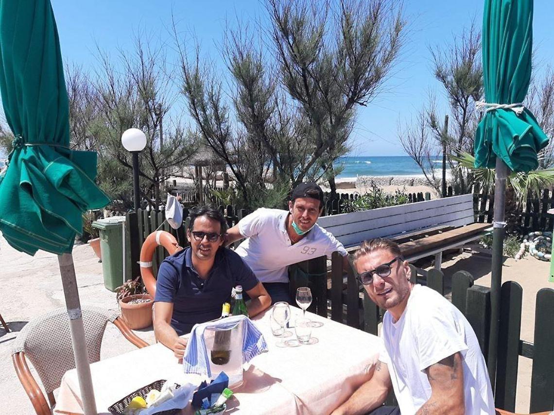 Un pranzo in riva la mare per Ciro Immobile e Simone Inzaghi