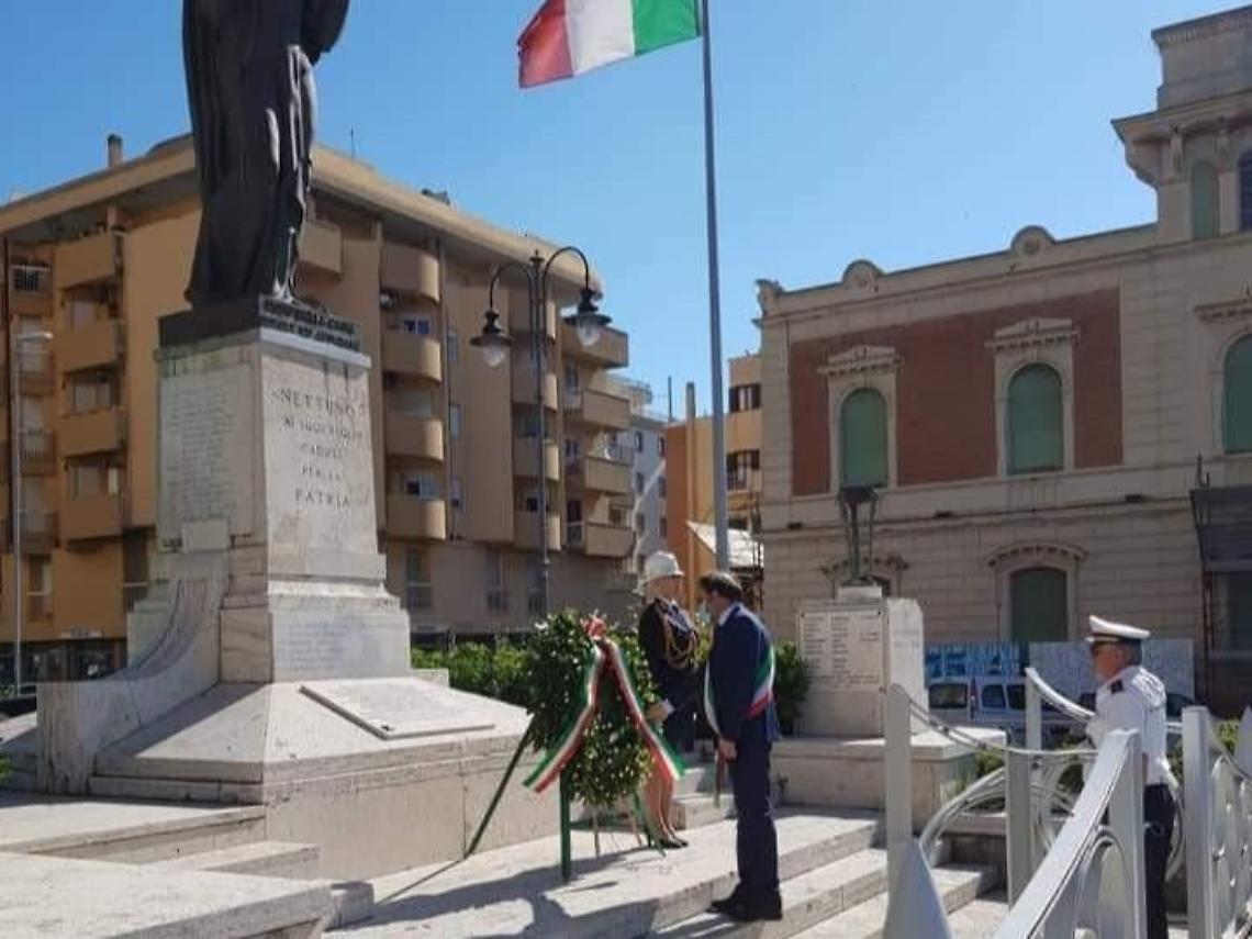 Festa della Repubblica, la cerimonia a Nettuno in piazza Cesare Battisti