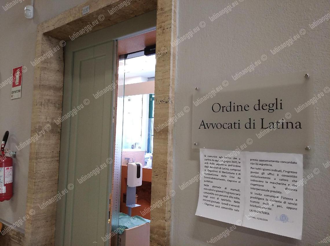 Giustizia,  tamponi agli avvocati di Latina: un progetto pilota