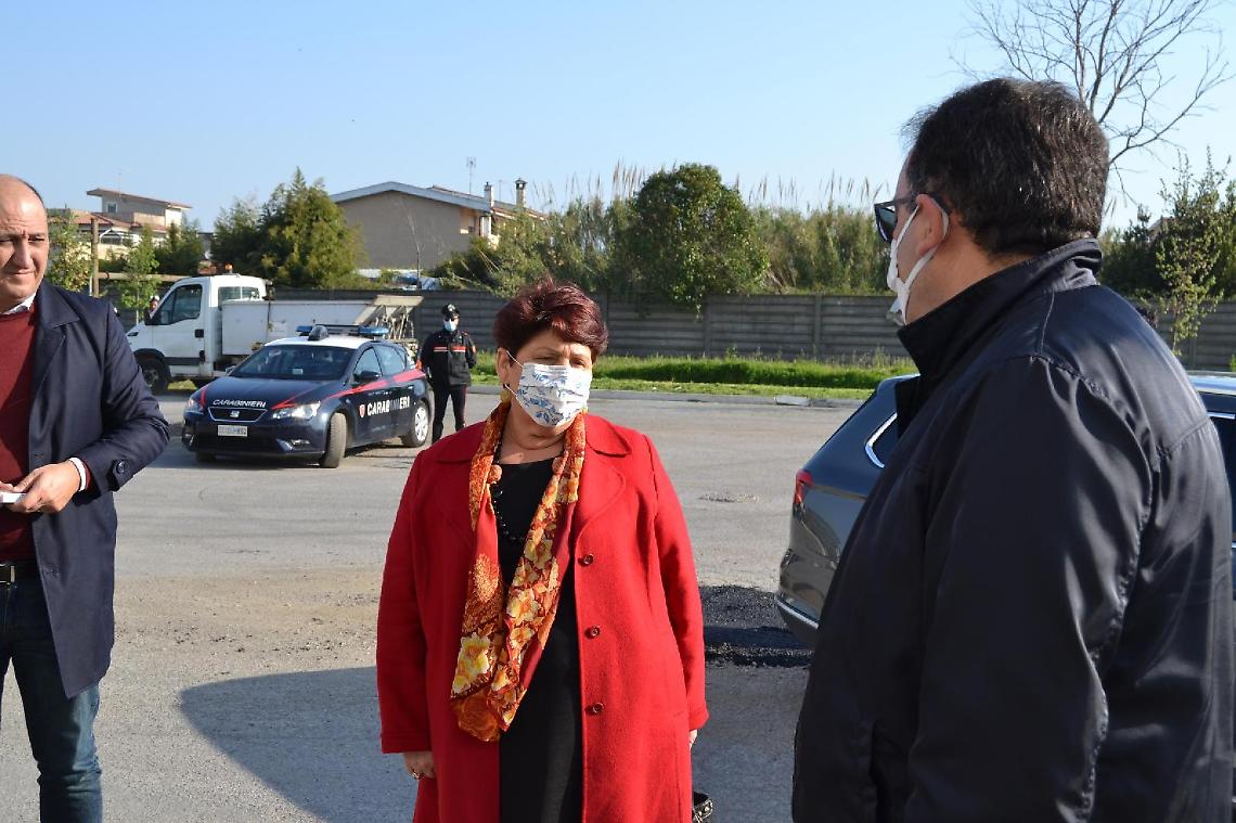 Il ministro Teresa Bellanova ad Aprilia