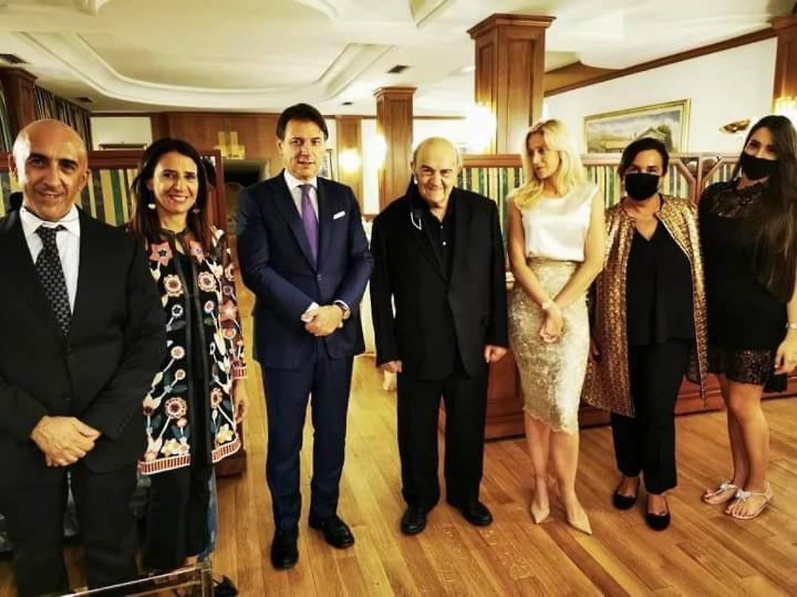 Il Presidente Giuseppe Conte cena a Velletri
