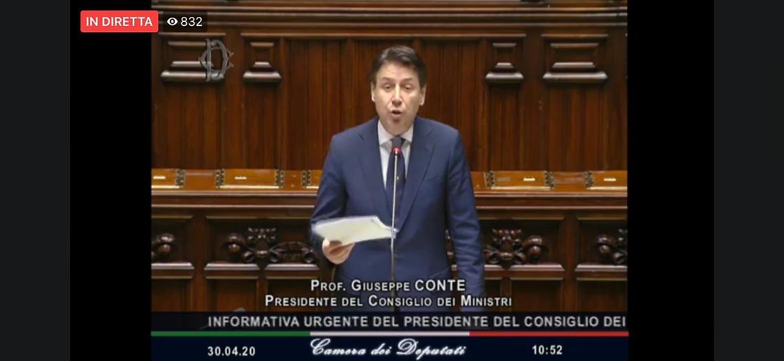 Coronavirus, Conte alla Camera: coprifuoco anticipato e misure differenziate