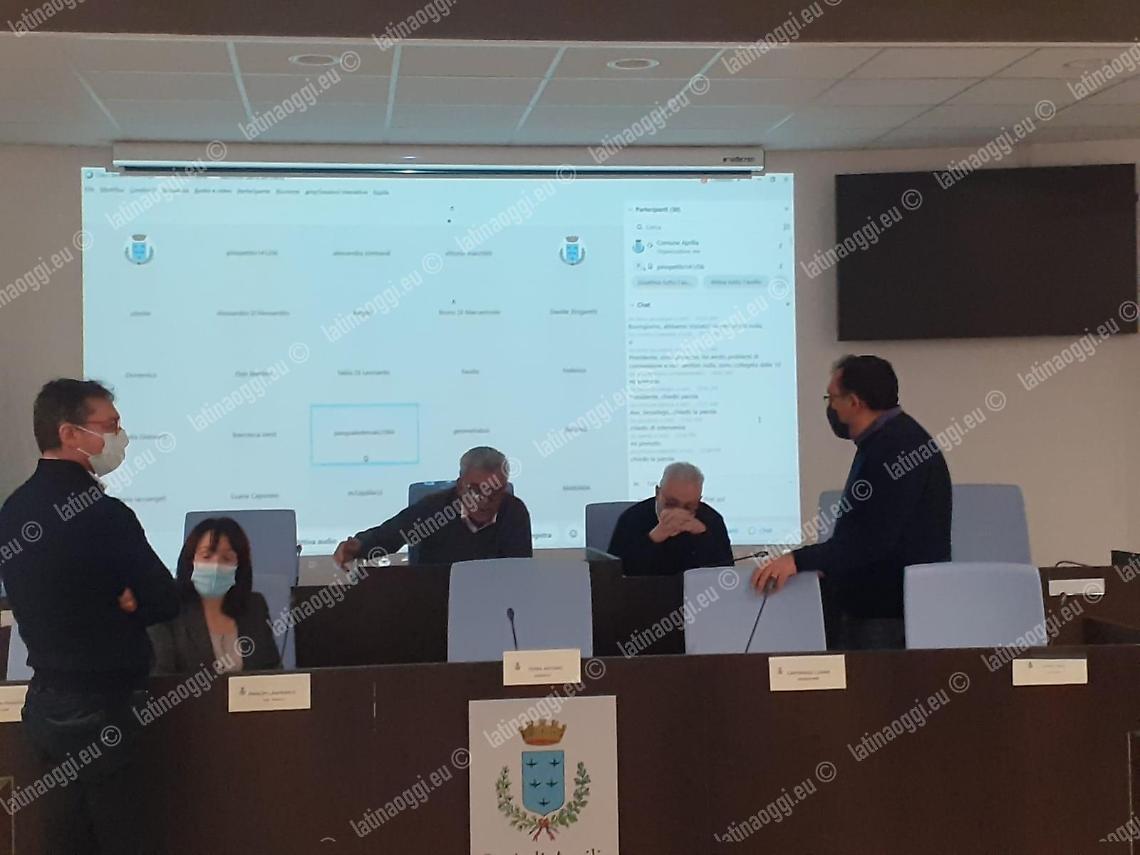 Un momento del Consiglio comunale di oggi